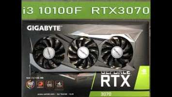 Gigabyte RTX3070 Gaming OC + i3 10100f тест в 16 играх