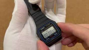 CASIO F91W-1 CLASSIC - CLOSE-UP | UNBOXING