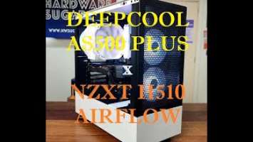 DEEPCOOL AS500 PLUS and RF120 on NZXT H510 AF White PC-Build (Time-lapse) | PCB-10