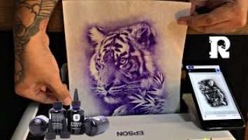 How to set up Tattoo Stencil Ink on Epson M1120 wifi “paano iset up ang stencil ink printer”