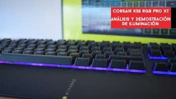 Corsair K55 RGB PRO XT. Análisis y demostración de iluminación del teclado de membrana | Gameit ES