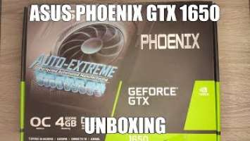 ASUS Phoenix GeForce GTX 1650 OC Edition 4GB GDDR6 Unboxing | PH-GTX1650-O4GD6-P