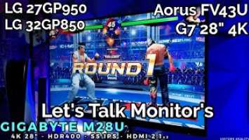 M28U 4K 28'' Playstation 5 Let's Talk Monitors Channel Update GIGABYTE M28U 4K60hz Genshin Impact