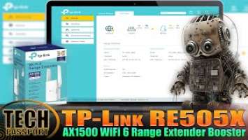 TP-Link RE505X AX1500 WiFi 6 Range Extender Booster increasing the network capacity reducing latency