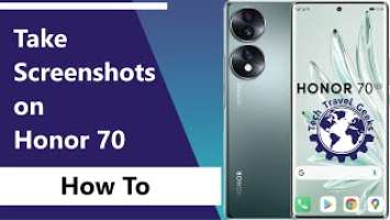 How to take screenshots on the Honor 70