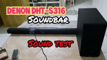 Denon DHT-S316 Home Theater SoundBar | Sound Test