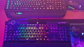 Corsair K100 RGB vs Logitech G910 .