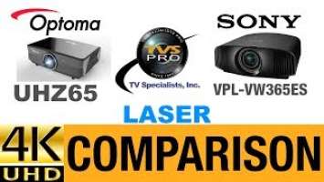 Optoma UHZ65 4K DLP Laser Projector vs Sony VPL-VW365ES True 4K SXRD Projector