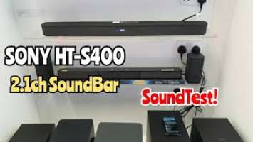 Sony HT-S400 330Watts 2.1 channel SoundBar | Bass Sound Test