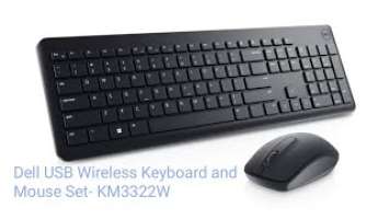 Dell USB Wireless Keyboard and Mouse Set-KM3322W