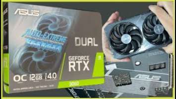 Unboxing RTX 3060 Asus 12GB Geforce Nvidia - (DUAL-RTX3060-O12G-V2 OC Edition Dual Fan)