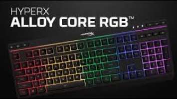 HyperX Alloy Core RGB Keyboard Review!! Color Options!!