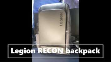 Lenovo LEGION 15.6in RECON Backpack UNBOXING+FIRST IMPRESSIONS