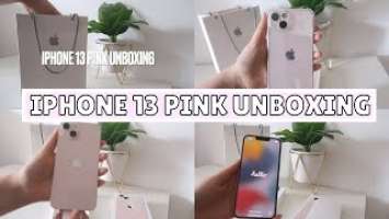 Pink iPhone 13 aesthetic unboxing | Rachel Clare