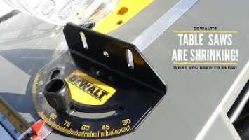 The DeWALT DWE7485 Incredible Shrinking Compact Jobsite Table Saw Review