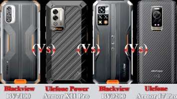 Blackview BV7100 Vs Ulefone Power Armor X11 Pro Vs Blackview BV9200 Vs Ulefone Armor 17 Pro