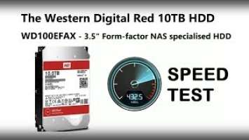 WD 10TB Red NAS Hard Drive BlackMagic Speed Test - WD100EFAX