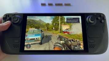 Far Cry 6 on ultra settings - Valve Steam Deck (512GB model) handheld gameplay