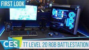 Thermaltake Level 20 RGB BattleStation Gaming Desk #CES2019