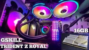 GSKILL(TRIDENT Z ROYAL) RGB RAM UNBOXING [RANDOM REVIEWER]