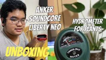 UNBOXING  / HOUSE PLANT SOIL MOISTURE METER / ANKER SOUNDCORE LIBERTY NEO WIRELESS EARPHONES