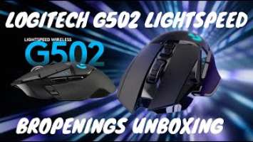 Logitech G502 LIGHTSPEED Wireless Gaming Mouse - Unboxing, DPI changing, weight adjustments