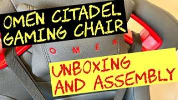 HP Omen Citadel Gaming Chair - Unboxing and Assembly