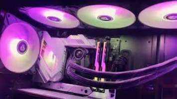 ARCTIC P14 PWM PST 0dB A-RGB & Liquid Freezer II 420 A RGB RGB-Beleuchutng mit Asus Aura