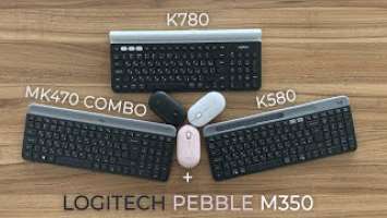 Обзор Logitech Pebble M350, K470 SLIM COMBO, K580, K780 MULTI DEVICE