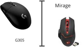 Сравнение Logitech G305 и Redragon mirage wireless gaming mouse