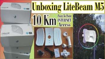 Full Unboxing and Reviw Lite Beam M5 10 KM Long Rang? Point To Point