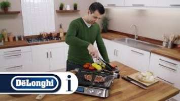 How to use the open grill position on your De'Longhi MultiGrill CGH1012D, CGH1020D or CHG1030D