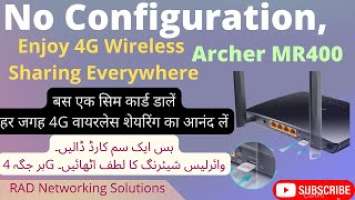 How to 4G SIM Card Setup TP-Link Archer MR400 AC1200 Wireless Dual Band 4G LTE Router - Urdu/Hindi