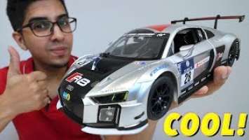 UNBOXING & LETS PLAY - 1/14 Scale  AUDI R8 LMS RC car - RaStar - FULL REVIEW!