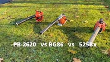Stihl BG86 vs Echo PB-2620 vs Husqvarna 525Bx