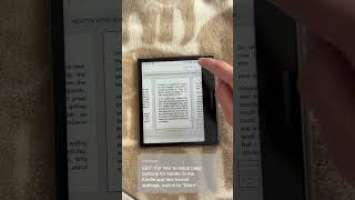 How to setup page turning keys for Kindle on Boox Leaf 2