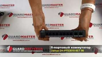 8-портовый коммутатор с 8 РоЕ портами Dahua DH-PFS3010-8ET-96