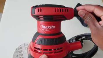 Unboxing Makita M9204 orbit sander