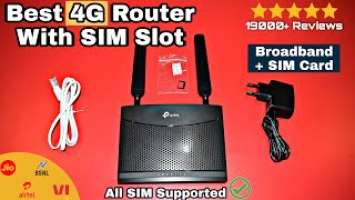 BEST 4G Router With SIM Slot | Tp Link TL MR100 4G Router Review in Hindi