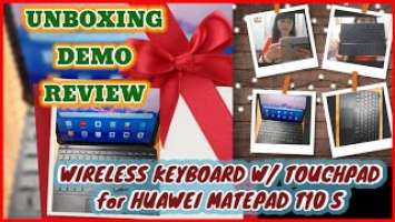 WIRELESS KEYBOARD WITH TOUCHPAD FOR HUAWEI MATEPAD T10S||UNBOXING||DEMO & REVIEW  #vlogmas no.11