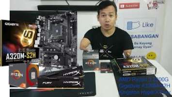 AMD Ryzen 3 2200G, Gigabyte A320M-S2H, 8Gb Kingston HyperX Fury DDR4 | ARIESABANGAN