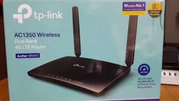 TP-Link Archer MR400 4G LTE Router Unboxing, Setup & Review Part - 1