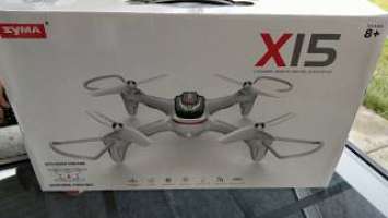 Syma X15 Unboxing and Review Great Beginners Quad!