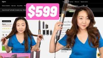 Non-Beauty Vlogger Tries NEW Dyson Airwrap | Worth $600? *UNSPONSORED*