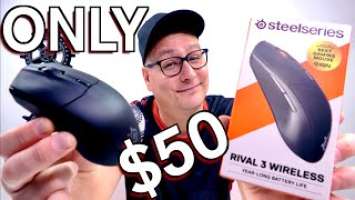 ONLY $50!!! SteelSeries Rival 3 Wireless Mouse Review