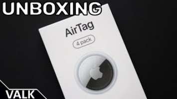 Apple AirTag (4 pack) - Unboxing ASMR