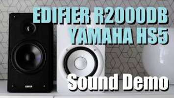 Edifier R2000DB vs Yamaha HS5  ||  Sound Demo w/ Bass Test