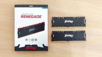 Kingston FURY Renegade 32GB DDR4 3600MHz CL16 RGB Dual Rank (2x16GB) | Unboxing