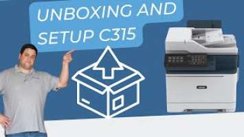 Unboxing and quick setup for the Xerox® C315 Color Multifunction Printer