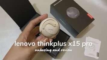 [product unboxing & review] lenovo thinkplus x15 pro wireless earphone